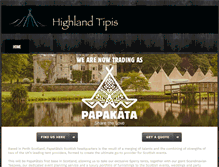 Tablet Screenshot of highlandtipis.co.uk